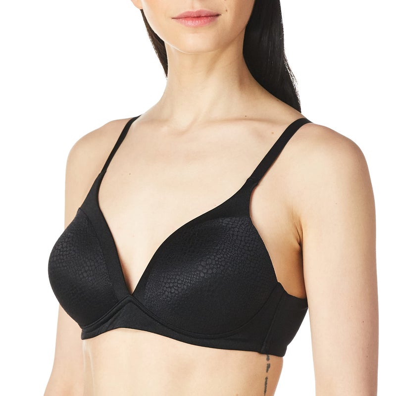 Warner's womens Blissful Benefits Back Smoothing Wirefree Lift T Shirt Bra, Black, 36B US - Image 1
